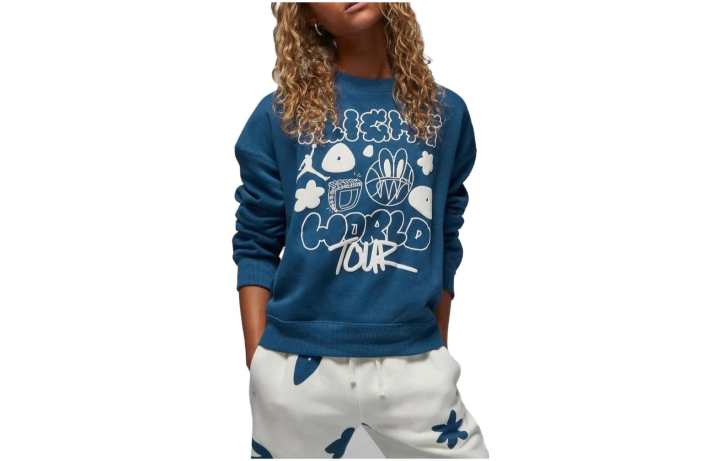 Jordan Jordan Artist Series By Mia Lee Sweatshirt Women's Blue