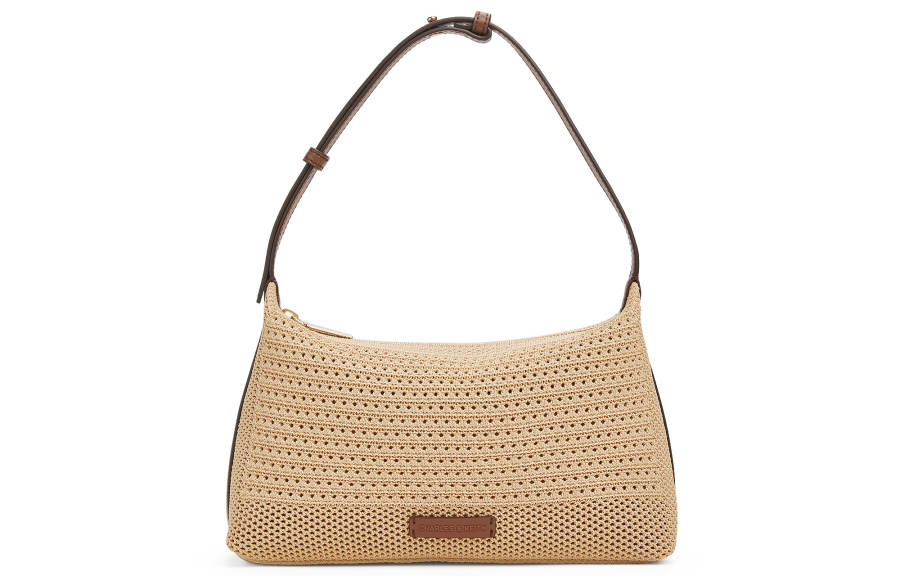 CHARLES&KEITH PU, Textile Mixture Crossbody Bag, Shoulder Bag Small Women's Multicolor