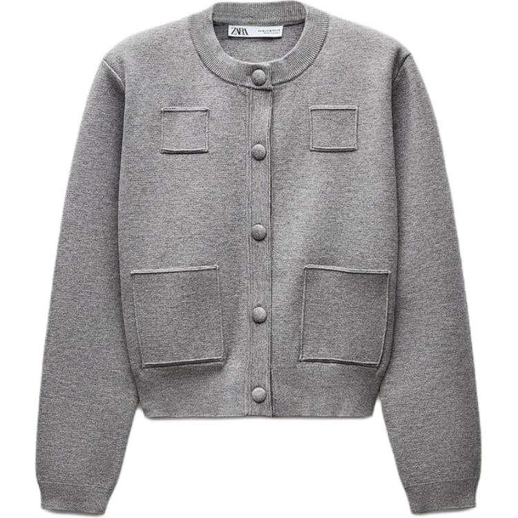 ZARA Jackets & Coats Women's Zebra Print Gray