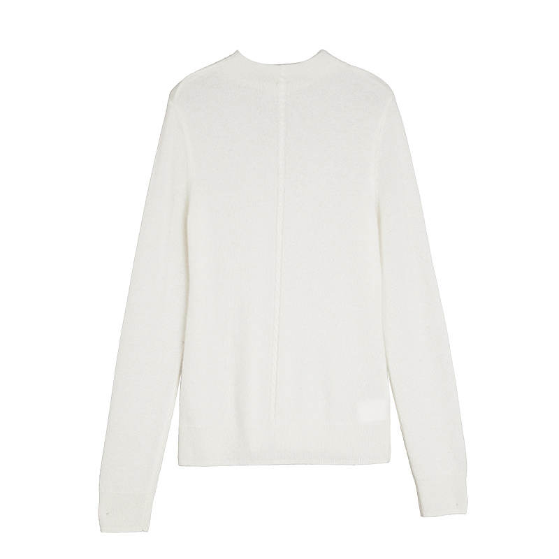 ELLE Cashmere Sweater Women's White