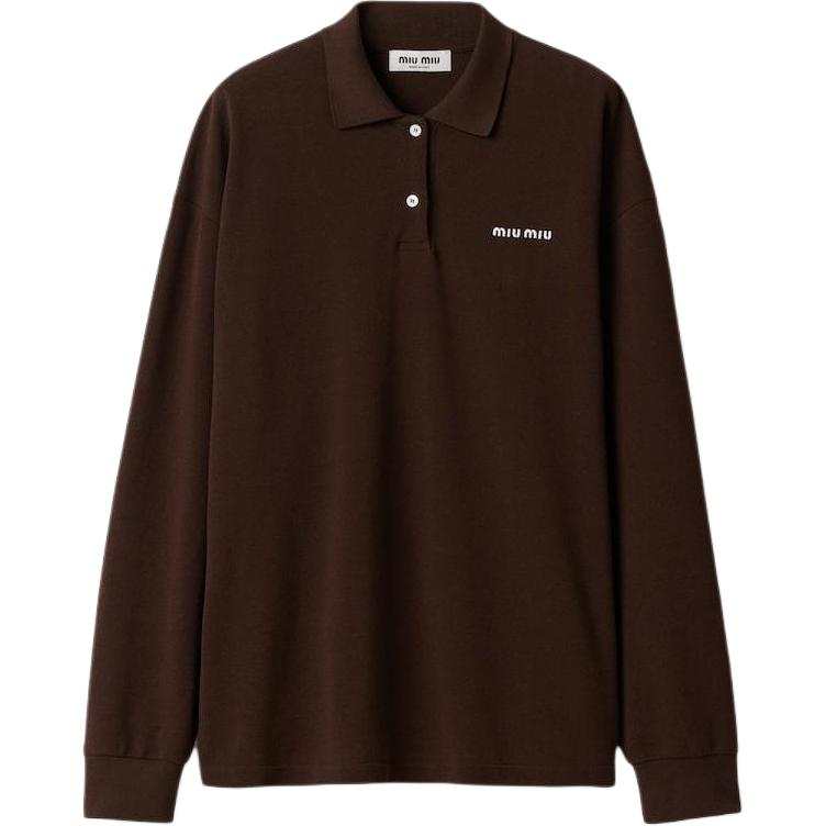 MIU MIU Cotton Piqué Polo Shirt