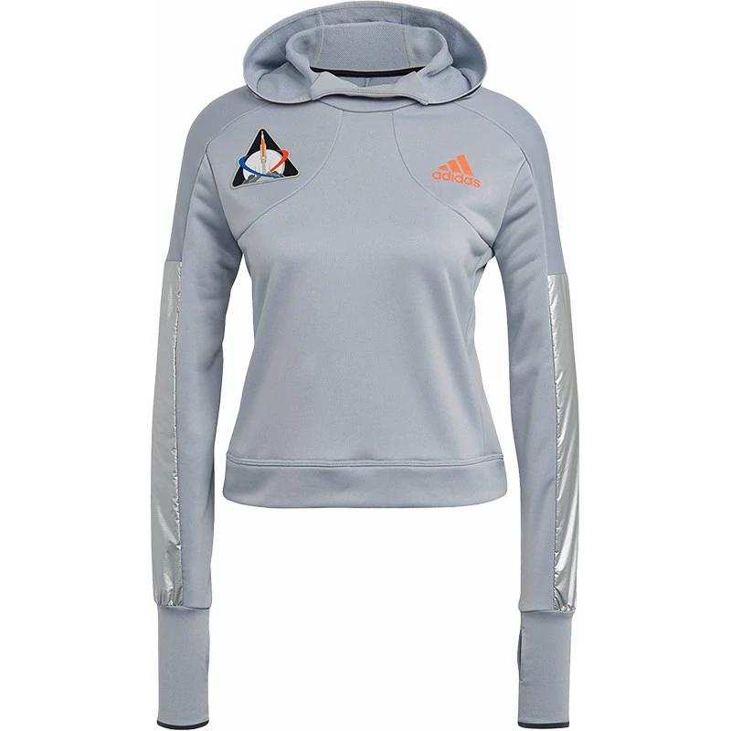 Adidas Adidas Sweatshirts Women's Gray Hooded Moderate