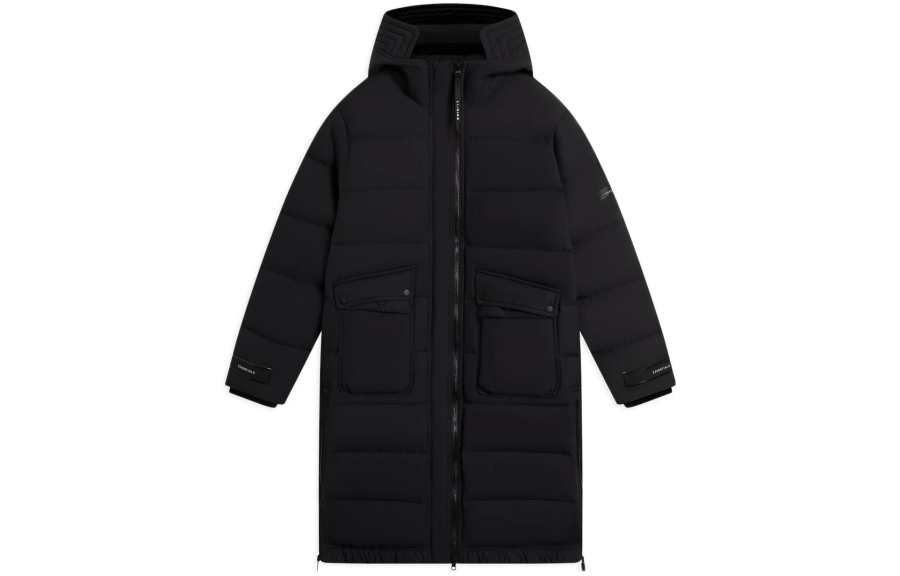 Li-Ning Li Ning Fitness Series Down Jackets Women's Black Hooded Moderate Other