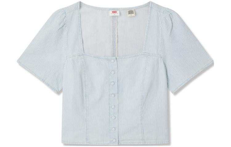 Levis Levis Pascale striped denim blouse