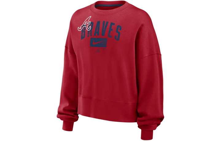 Nike Nike Atlanta Braves Team Sweatshirt Women's Red