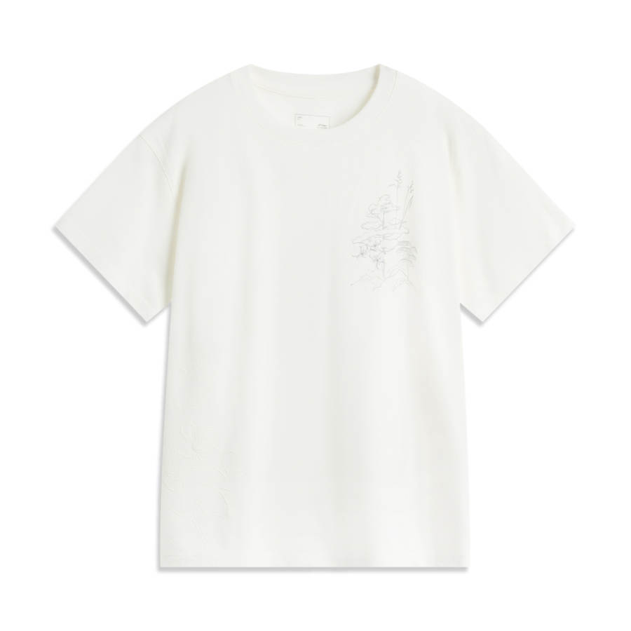 Li-Ning Li Ning Sports Life Collection T Shirt Women's Ivory