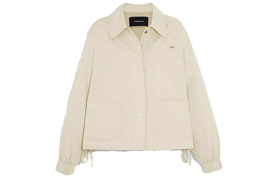 COACH COACH SS23 Jackets & Coats Women's Ivory White