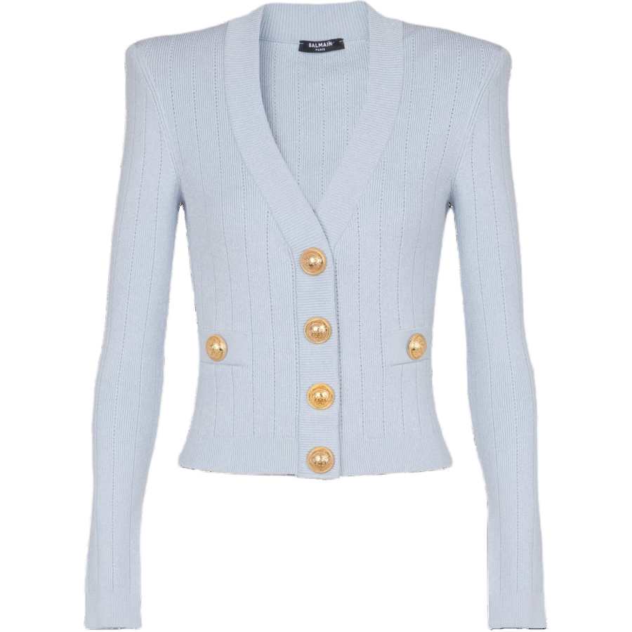 BALMAIN BALMAIN Chiocciola Long Sleeved Buttoned Cardigan