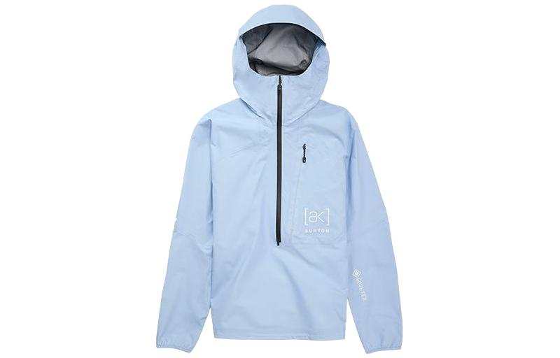 BURTON Jackets Women's Blue Hooded Non Detachable Moderate Wind Shell