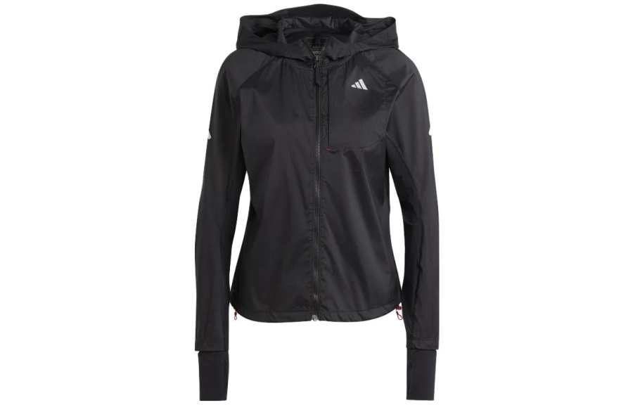 Adidas Adidas Jackets Women's Black Hooded Non Detachable Moderate Other