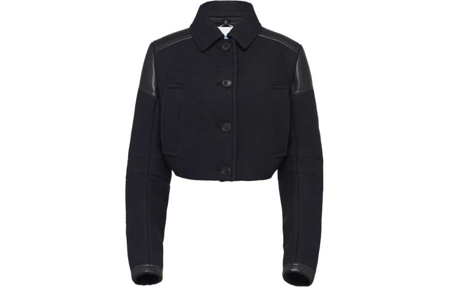 PRADA PRADA Jackets Women's Black Lapel Moderate Other