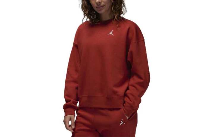 Jordan Jordan Brooklyn Fleece Sweatshirt Women's Sand Dune Red