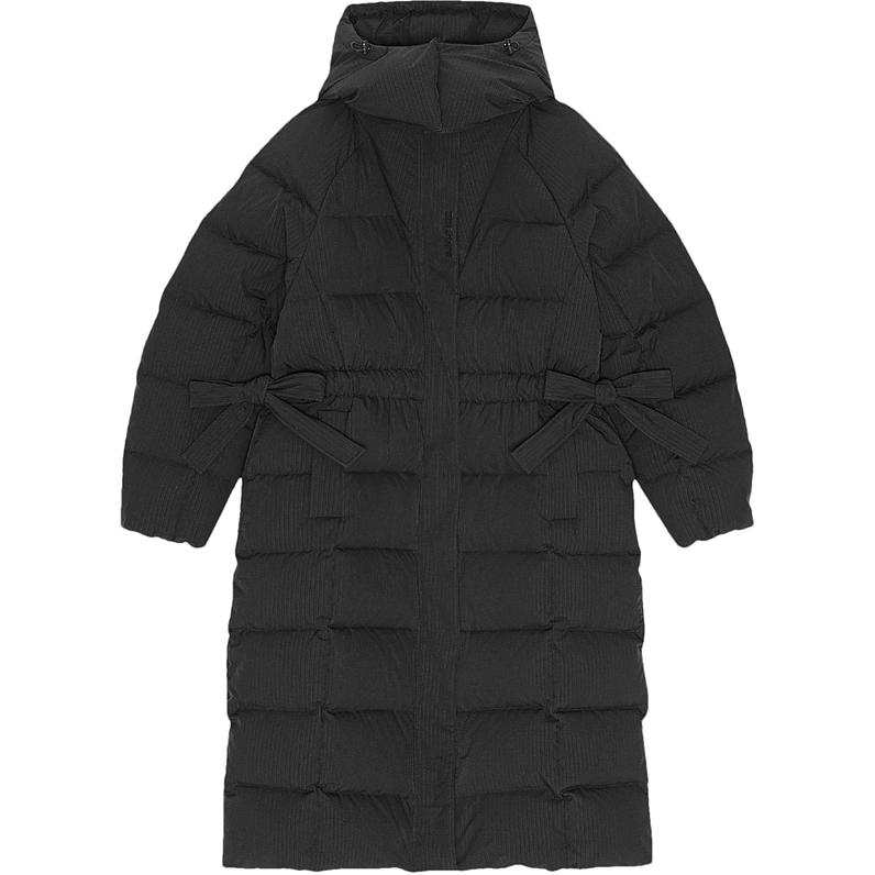 GANNI GANNI Tech-Seersucker Puffer Down Jacket