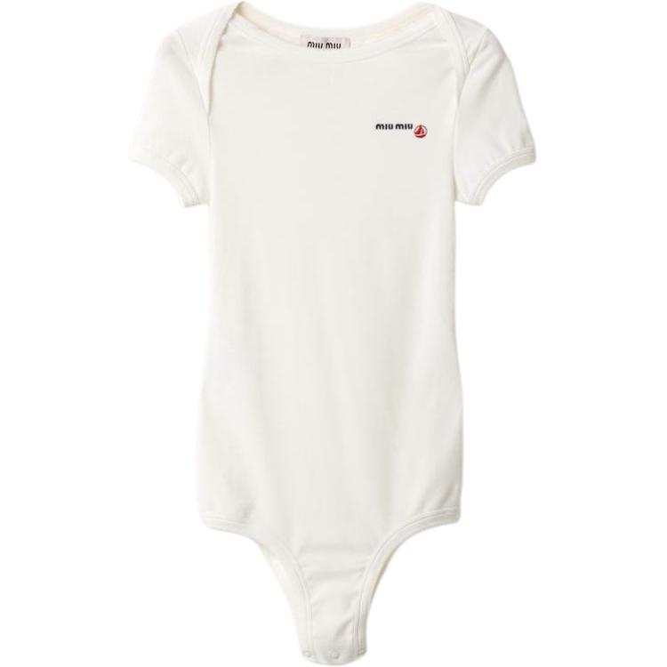 Miu Miu x Petit Bateau embroidered bodysuit