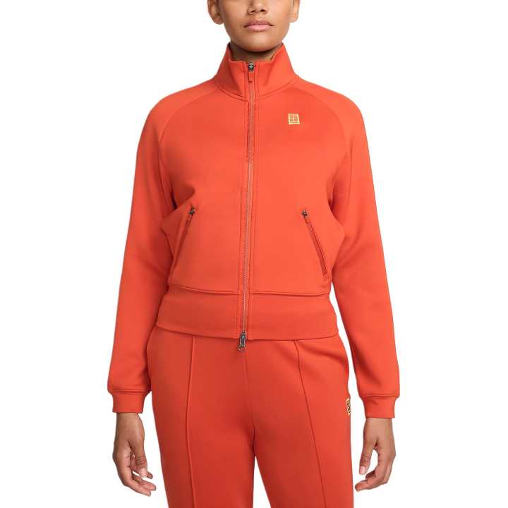 Nike Nike Women's Full Zip Tennis Jacket Jackets & Coats Women's Orange Red