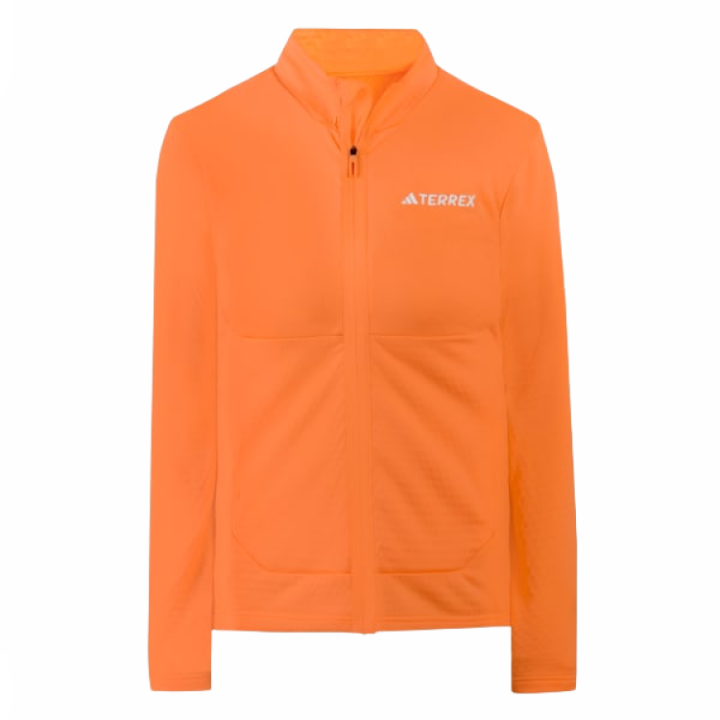 Adidas Adidas Terrex Multi Light Fleece Full Zip Jacket Stand Collar Jackets & Coats Women's Amber