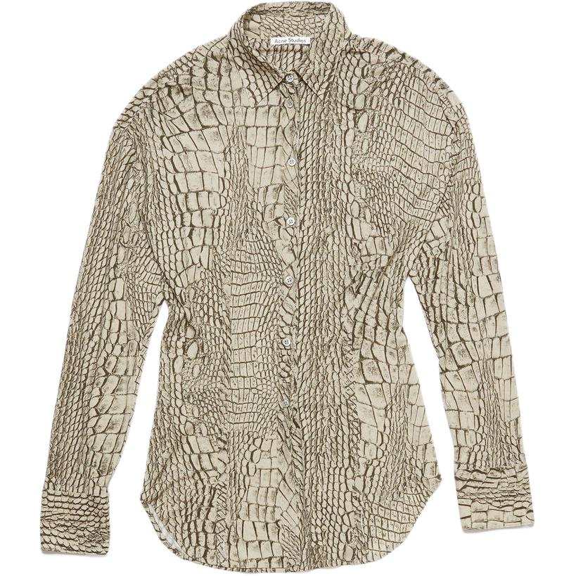 Acne Studios Acne Studios SS25 Shirt Women's Gray Green