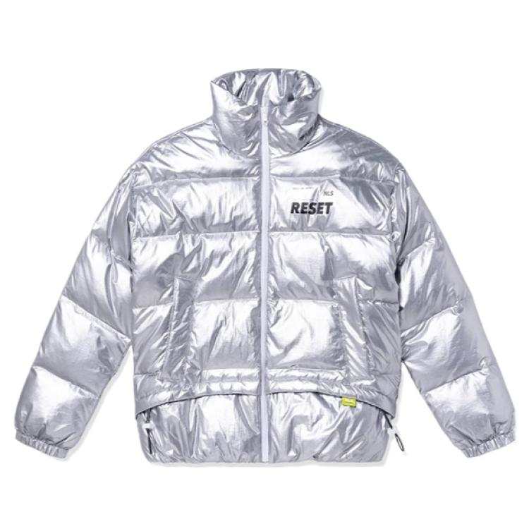 Jordan Jordan FW/AW23 Comfortable Waterproof Fleece Lined Thermal Fleece Down Jacket Women's Silver