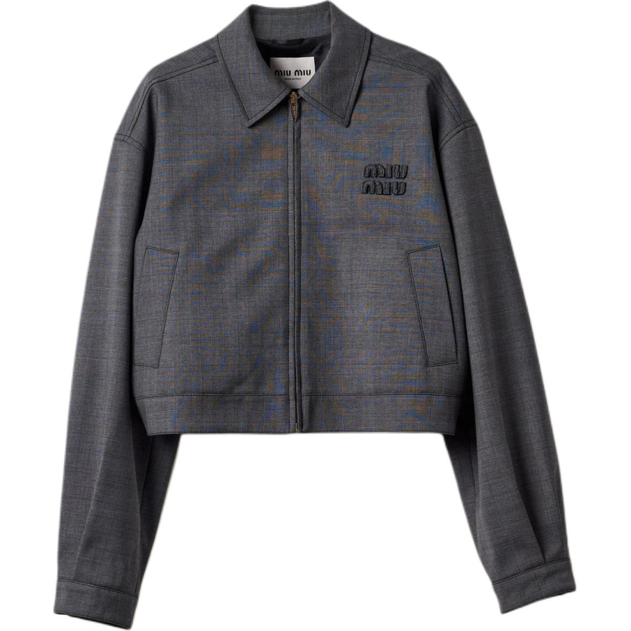 MIU MIU Jackets & Coats Women's Slate Gray
