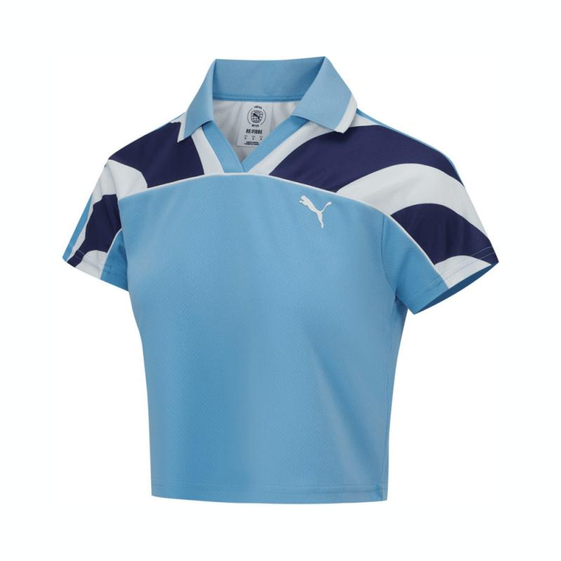 PUMA Polo Shirts Women's Blue Moderate