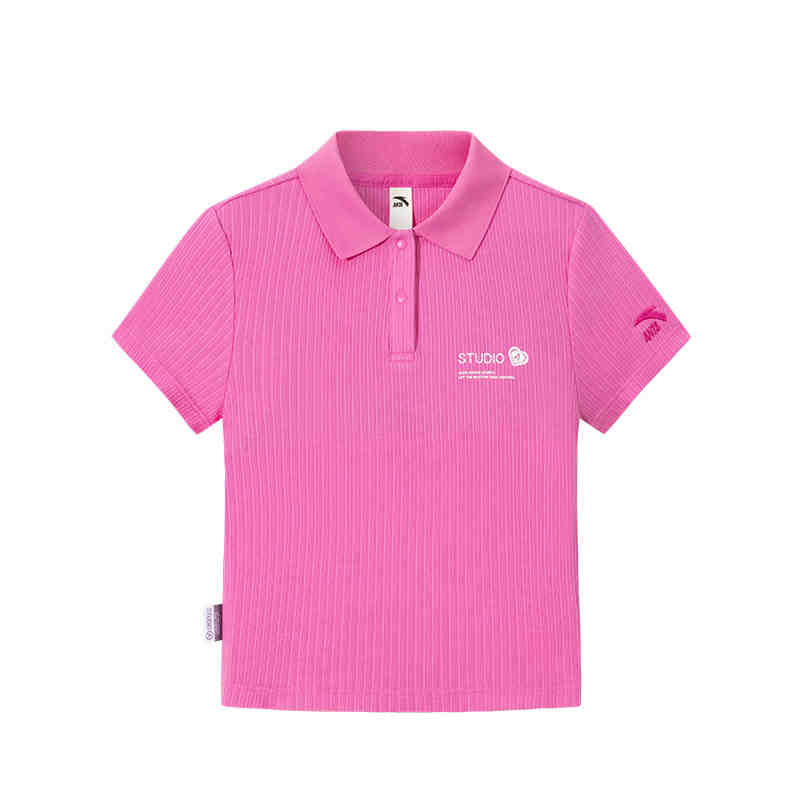 Anta Life Collection Polo Shirt Women's Wild Rose Pink