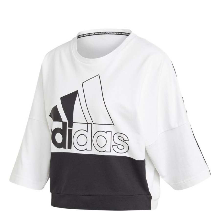 Adidas Adidas T Shirts Women's White Crew Neck Moderate Straight Fit