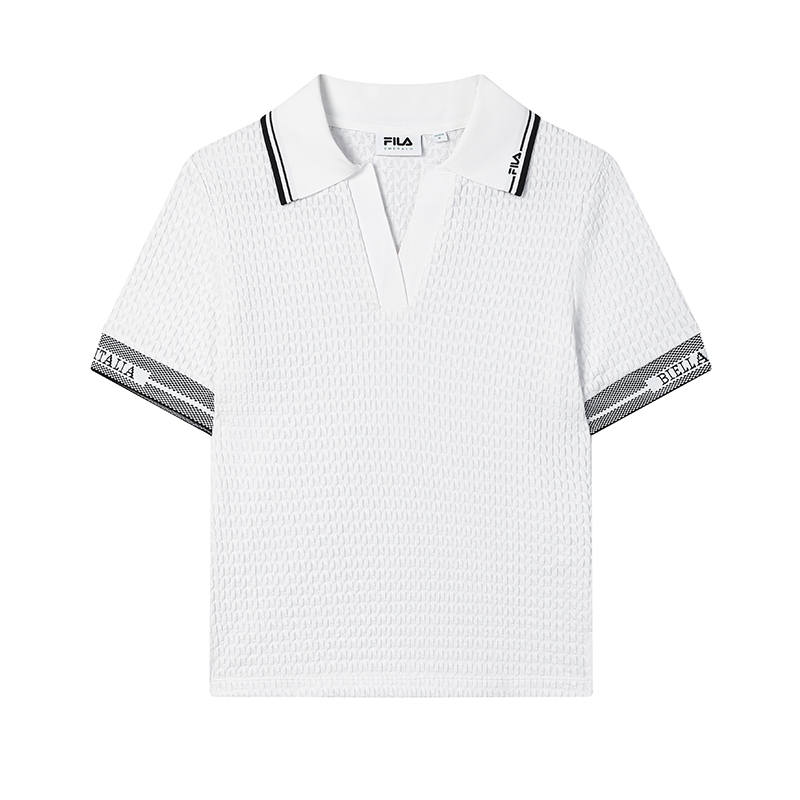FILA Emerald Polo Shirt Women's Mist White