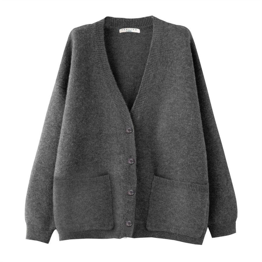 Tonlion Knitwear Women's Dark Heather Gray