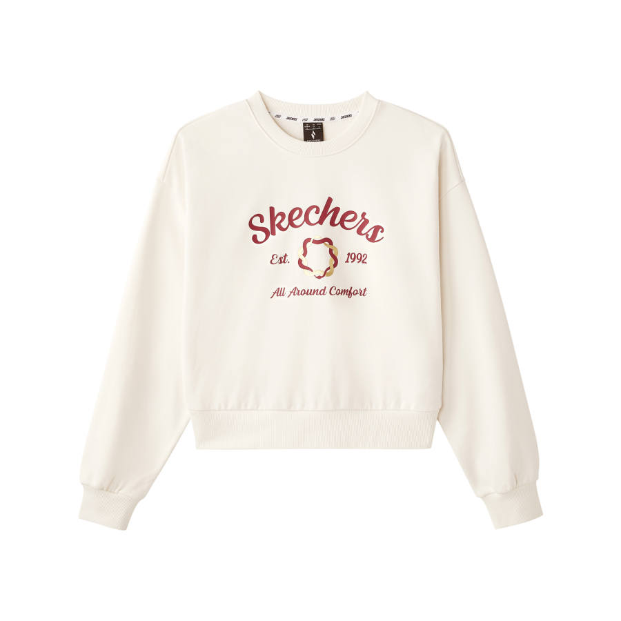 Skechers New Year Sweatshirt Women's Pure White