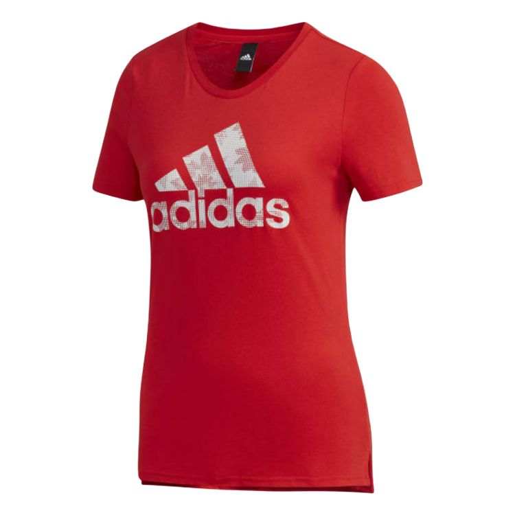 Adidas Adidas T Shirts Women's Red Crew Neck Moderate
