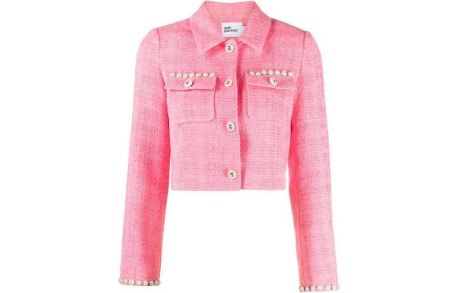 Self-portrait Self portrait Jacket Women's Pink
