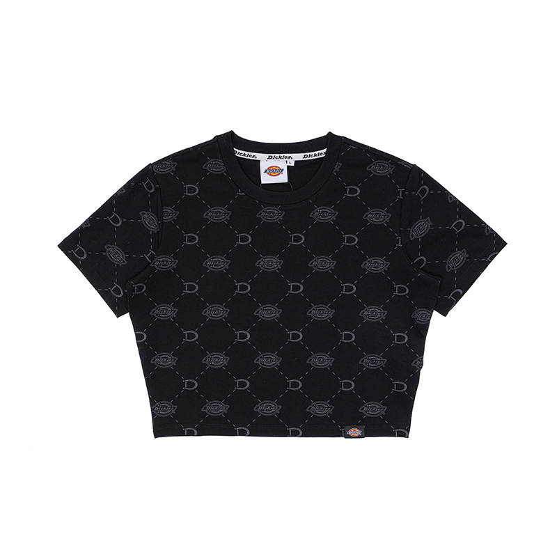 Dickies T Shirts Women's Black Crew Neck