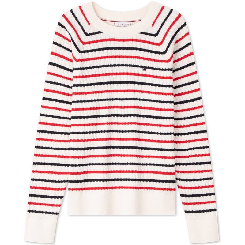 Tommy Hilfiger cable-knit crew-neck sweater