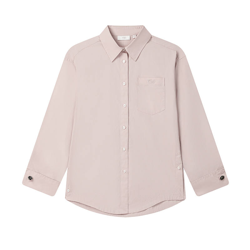 FILA Shirts Women's Nude Pink Lapel Moderate Other