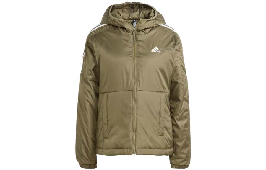 Adidas Adidas Essential Jackets Women's Olive Green Hooded Moderate Other