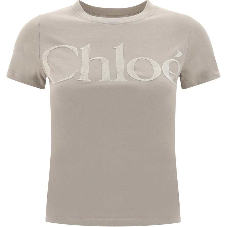 Chloé Chloe T Shirt Women's Light Gray