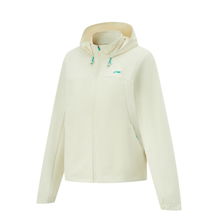 Li-Ning Li Ning Running, Solid Color Zippers Hooded Comfortable And Breathable Fleece Lined Thermal Loose Fit Sports