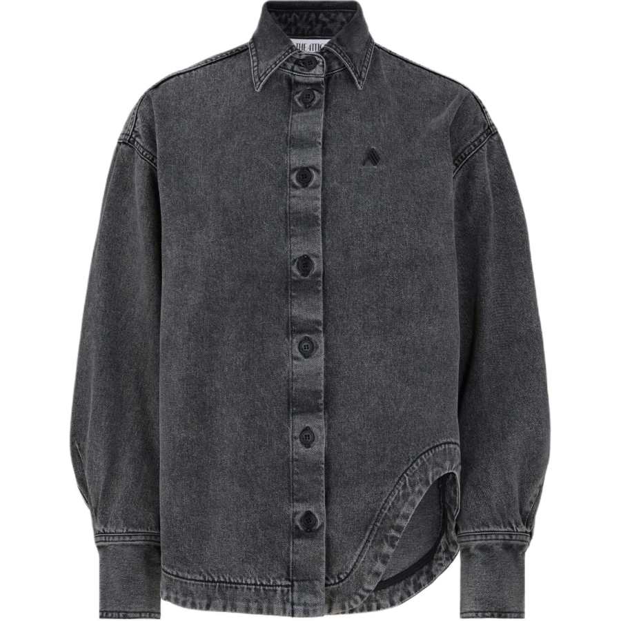 The Attico Eliza Shaped Split Denim Shirt