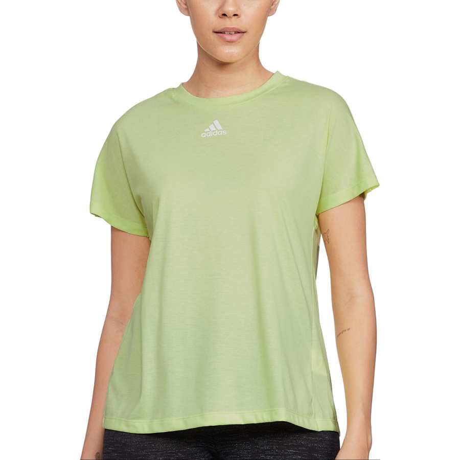 Adidas Adidas T Shirts Women's Yellow Crew Neck Moderate Other
