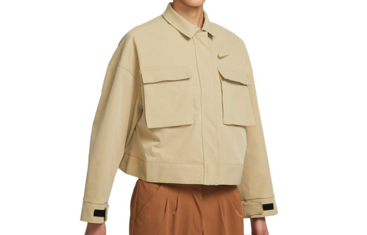 Nike Nike Jackets Women's Lime Gray Lapel Moderate Workwear