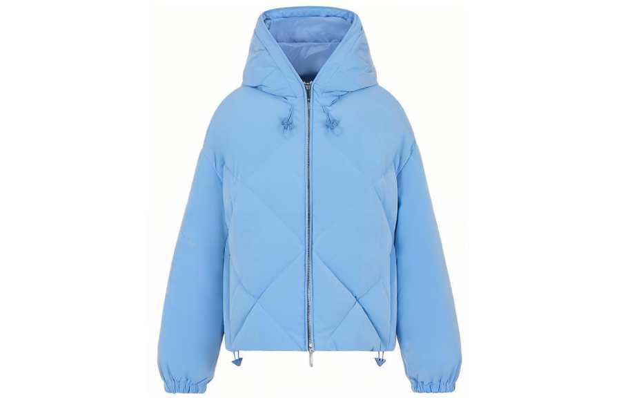 EMPORIO ARMANI Jackets Women's Blue Hooded Moderate Other