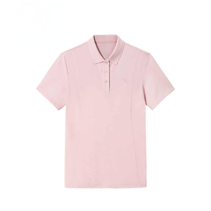 Anta Sports Lifestyle Collection Comprehensive Training Collection Polo Shirt Women's Soft Pink