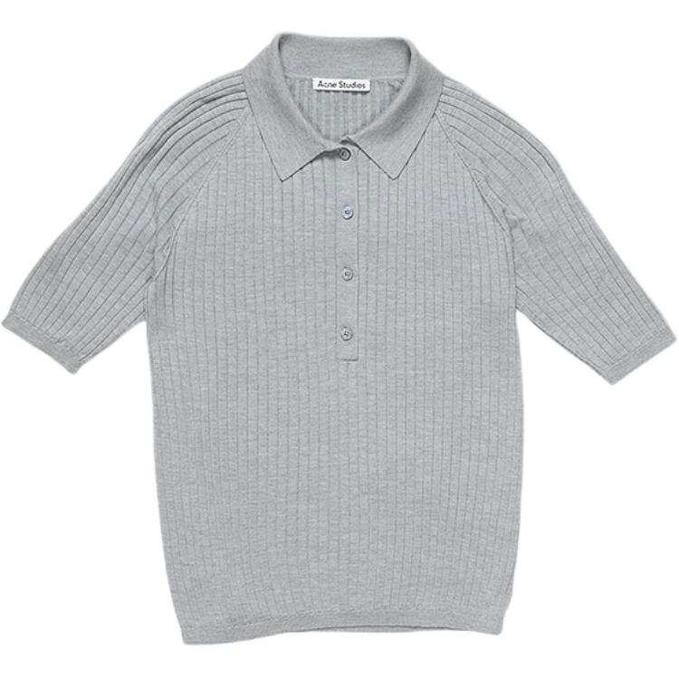 Acne Studios Acne Studios Short Sleeved Ribbed Polo Shirt