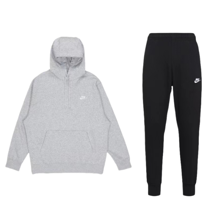 Nike Nike Sportswear Club Fleece Thermal Pullover Fleece Lined Hooded Top With Tight Cuff Comfortable Sweatpants