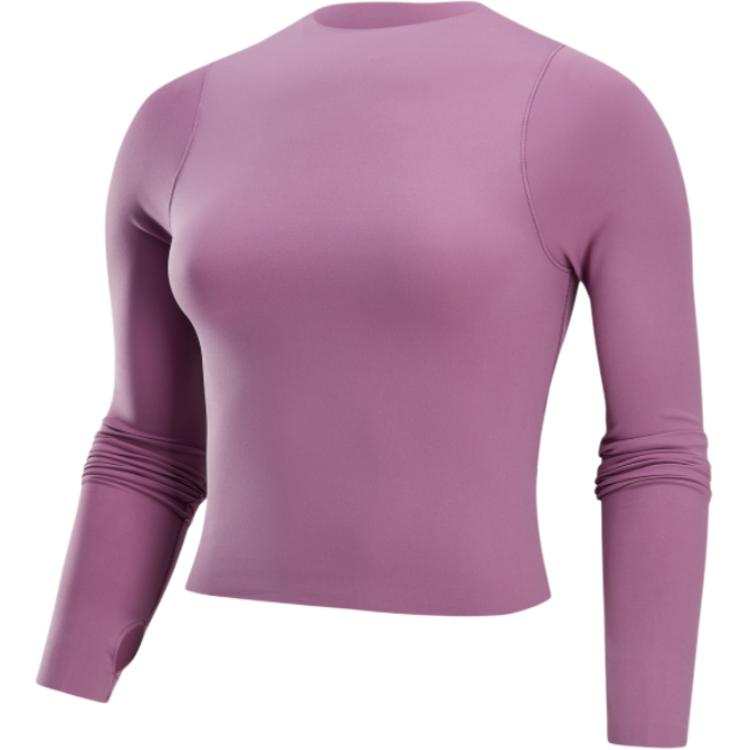 Nike Nike ZenvyDri Fit T Shirt Women's Gray Purple Red/White