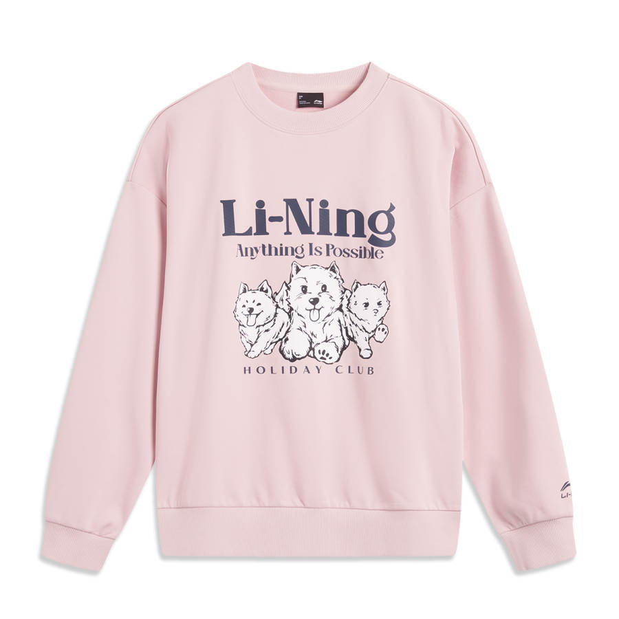 Li-Ning Li Ning Sports Life Collection Sweatshirt Women's Light Blush Pink