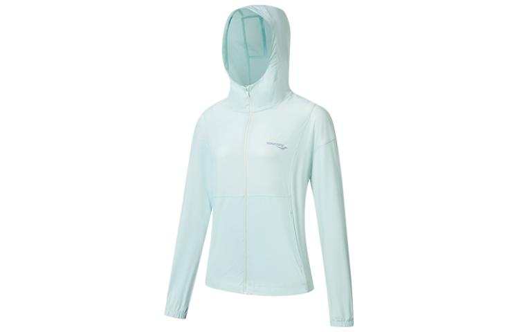 Saucony Jackets Women's Ice Water Green Hooded Moderate Other