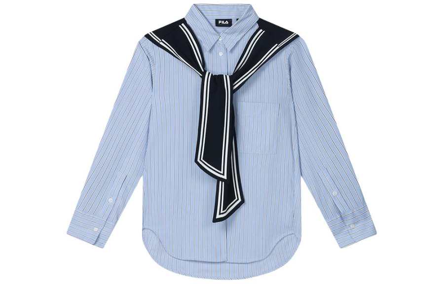 FILA Shirt Women's Blue Star Flower Blue