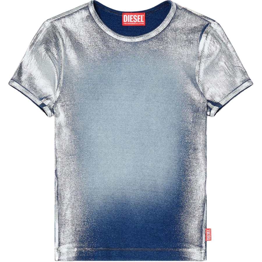 DIESEL Regular Sleeve T Shirt Women's Blue