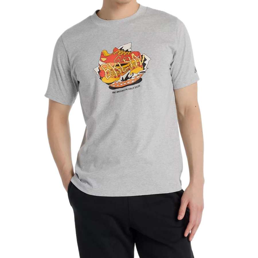 New Balance New Balance RBC Brooklyn Half T Shirt Men's Gray